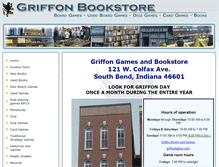 Tablet Screenshot of griffon-bookstore.com